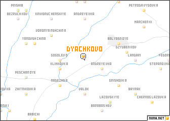 map of Dʼyachkovo