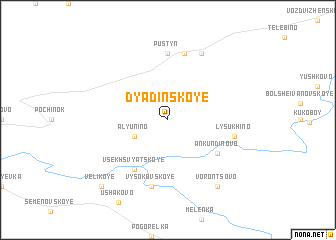map of Dyadinskoye