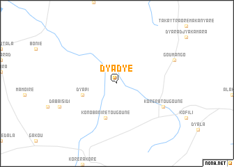 map of Dyadyé