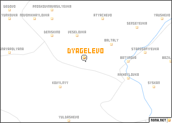 map of Dyagelevo