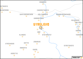 map of Dyaglevo