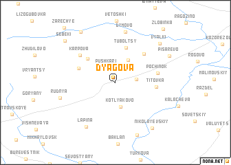 map of Dyagova