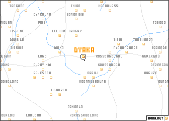 map of Dyaka