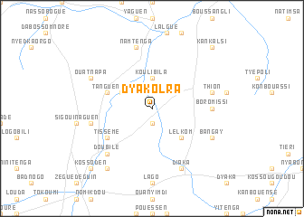 map of Dyakolra