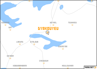 map of Dyakouyeu