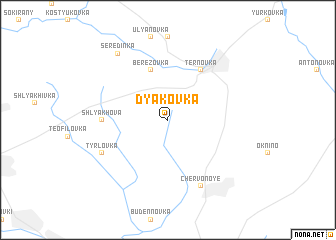 map of Dʼyakovka