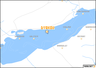 map of Dʼyakov