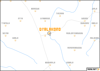 map of Dyalakoro