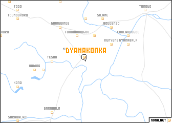 map of Dyamakonka
