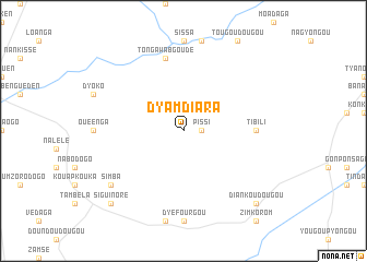 map of Dyamdiara