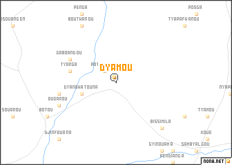 map of Dyamou