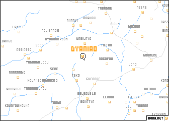 map of Dyaniao