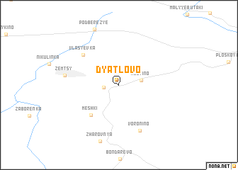 map of Dyatlovo