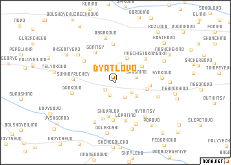 map of Dyatlovo