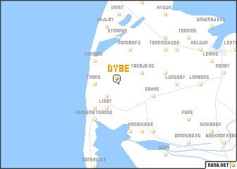 map of Dybe