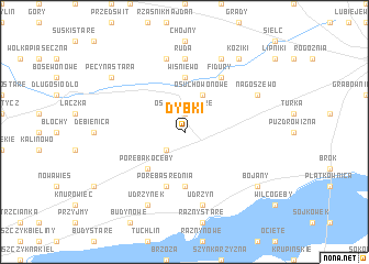 map of Dybki