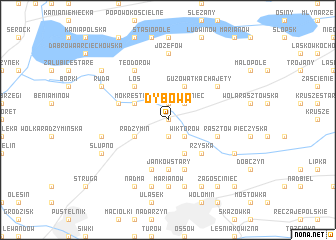 map of Dybów A