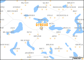 map of Dybowo