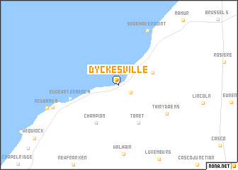 map of Dyckesville