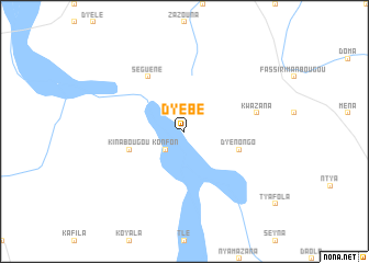 map of Dyébé