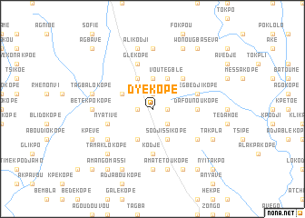 map of Dyé Kopé