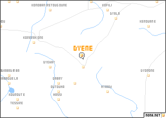 map of Dyéné