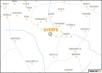 map of Dyenfé