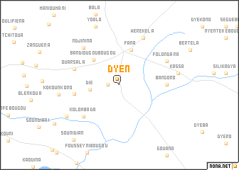 map of Dyen