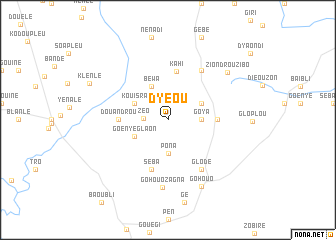 map of Dyéou