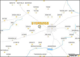 map of Dyèpoungo