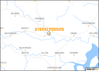 map of Dyers Crossing