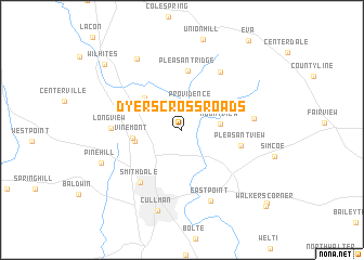 map of Dyers Crossroads