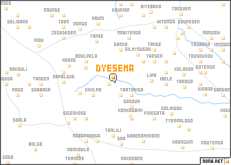 map of Dyéséma
