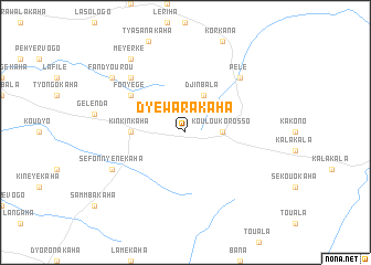 map of Dyèwarakaha