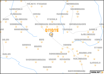 map of Dyidyé