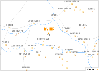 map of Dyina