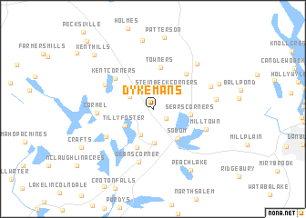 map of Dykemans