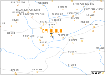 map of Dykhlovo