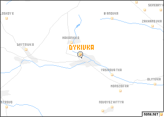 map of Dykivka