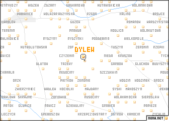 map of Dylew