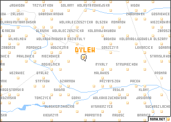 map of Dylew