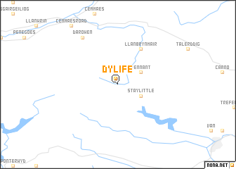 map of Dylife