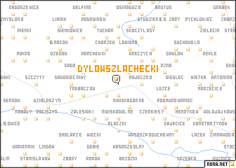 map of Dylów Szlachecki