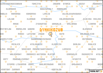 map of Dymki Kozub