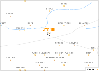 map of Dymniki