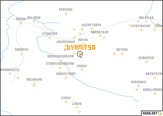 map of Dymnitsa