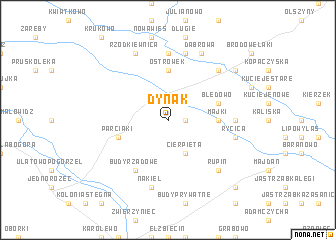 map of Dynak