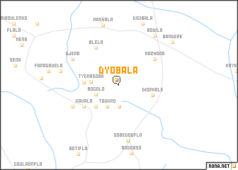 map of Dyobala