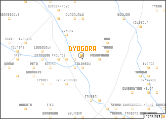 map of Dyogora