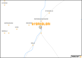map of Dyonkoloni